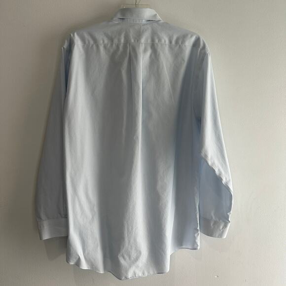 Brooks Brothers Madison Relaxed;Fit Dress Shirt White Blue Stripe Size 17 - 35 - Picture 4 of 7